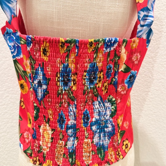 CHELSEA & VIOLET Women’s Ophelia Square Neckline Floral Sleeveless Blouse.SizeXL - Picture 6 of 9